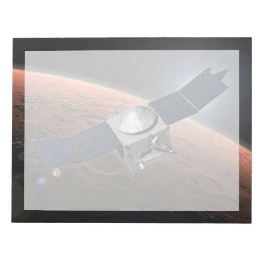 Mars Atmosphäre und Volatile Evolution Mission. Notizblock (Vorderseite)