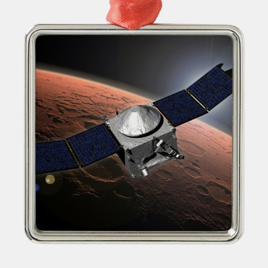 Mars Atmosphäre und Volatile Evolution Mission. Ornament Aus Metall (Vorne)