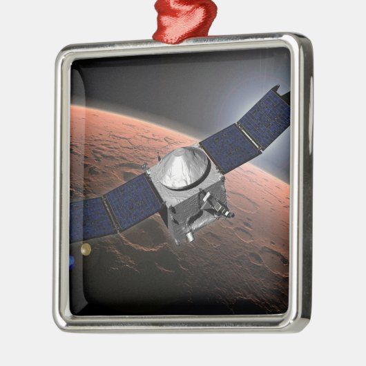 Mars Atmosphäre und Volatile Evolution Mission. Ornament Aus Metall (Links)