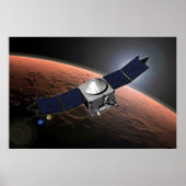 Mars Atmosphäre und Volatile Evolution Mission. Poster (Vorne)