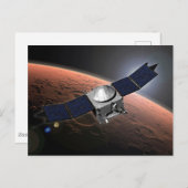 Mars Atmosphäre und Volatile Evolution Mission. Postkarte (Vorne/Hinten)
