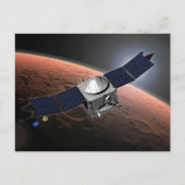 Mars Atmosphäre und Volatile Evolution Mission. Postkarte (Vorderseite)