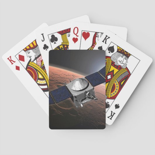 Mars Atmosphäre und Volatile Evolution Mission. Spielkarten (Rückseite)