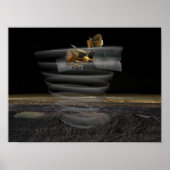 Mars Aufklärungsradar Orbiters Radar bei der Arbei Poster (Vorne)