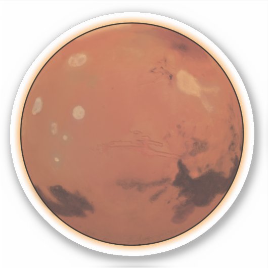 Mars Aufkleber (Vorderseite)