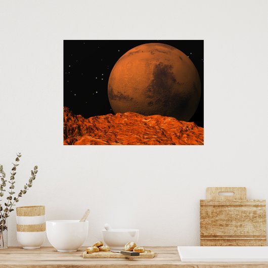Mars aus Phobos Poster (Küche)