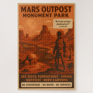 Mars-Außenposten Monument Park - Puzzle