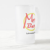 Mars-Bar-Glas-Tasse Mattglas Bierglas (VorderseiteRechts)