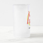 Mars-Bar-Glas-Tasse Mattglas Bierglas (Mittel)