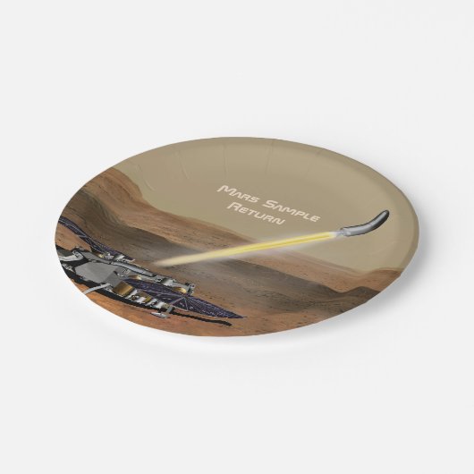 Mars Beispiel für Rückführungsopapier Pappteller (Schrägansicht)