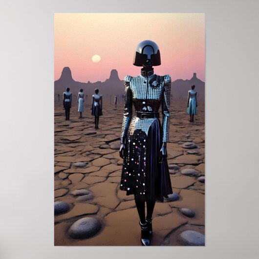 Mars brauchen Cyborg-Frauen Poster (Vorne)