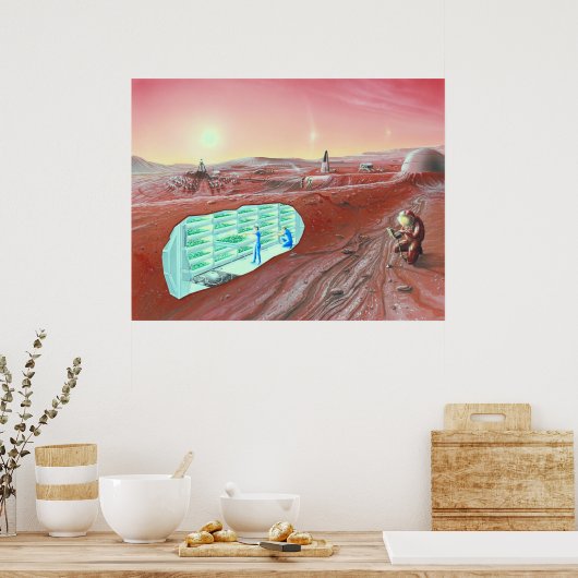 Mars Colony Poster (Küche)