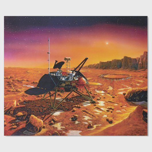 Mars der NASA Polar Lander Artist Concept Artwork Geschenkpapier (Flach)
