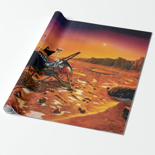 Mars der NASA Polar Lander Artist Concept Artwork Geschenkpapier (Ungerollt)