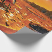 Mars der NASA Polar Lander Artist Concept Artwork Geschenkpapier (Ecke)