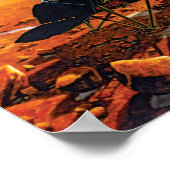 Mars der NASA Polar Lander Artist Concept Artwork Poster (Ecke)
