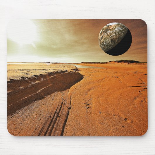 Mars der rote Planet Mousepad (Vorne)