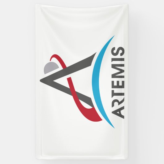 Mars des NASA Artemis-Programms 2024 Astronaut Banner (Vertikal)