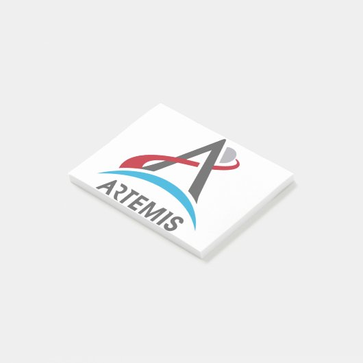 Mars des NASA Artemis-Programms 2024 Astronaut Post-it Klebezettel (angewinkelt)