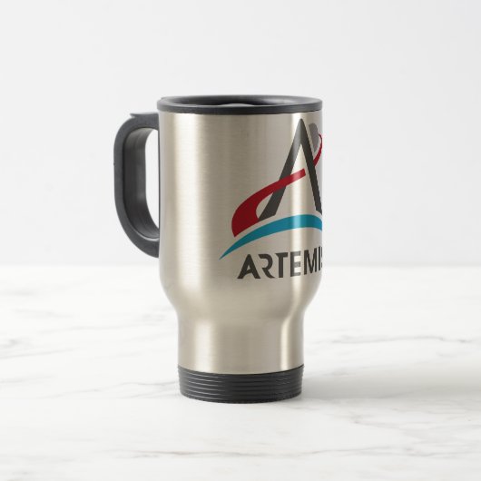 Mars des NASA Artemis-Programms 2024 Astronaut Reisebecher (Vorderseite Links)