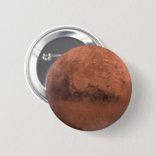 Mars des Roten Planeten Button (Vorne & Hinten)