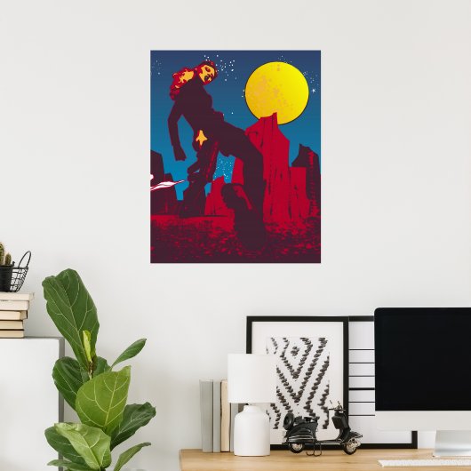 Mars des roten Planeten Poster (Heimbüro)