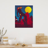 Mars des roten Planeten Poster (Küche)