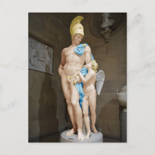 MARS, DIE MIT CUPID 1825 John Gibson WIEDER EINGES Postkarte