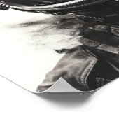 Mars Doppelbelichtung Fotografie Kohle Stil 2K Poster (Ecke)