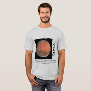 Mars druckten T - Shirt