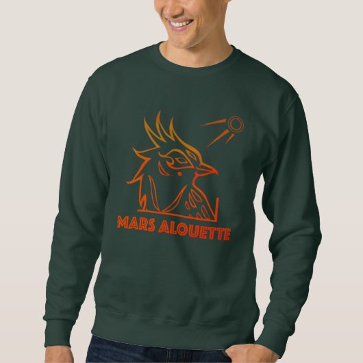 Mars Dunkelgrüner Sweatshirt (Vorderseite)