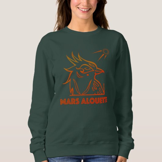 Mars Dunkelgrüner Sweatshirt (Vorderseite)
