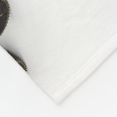 Mars durchhalten sich auf weißem Hintergrund. Fleecedecke (Ecke)