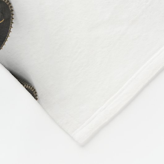 Mars durchhalten sich auf weißem Hintergrund. Fleecedecke (Ecke)