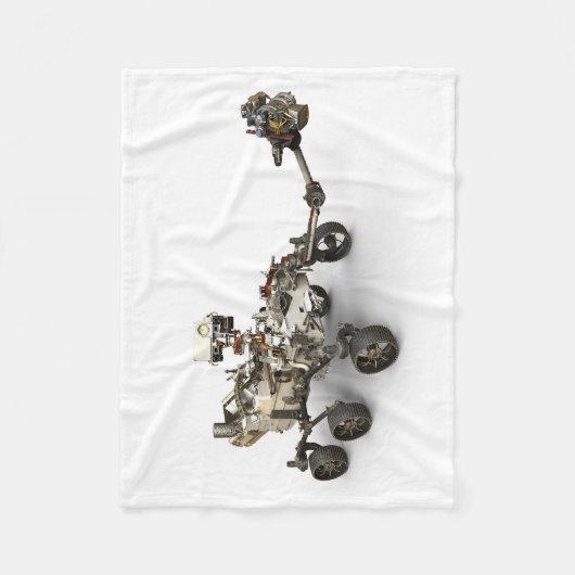Mars durchhalten sich auf weißem Hintergrund. Fleecedecke (Vorderseite)