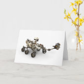 Mars durchhalten sich auf weißem Hintergrund. Karte (Gelbe Blume)