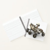 Mars durchhalten sich auf weißem Hintergrund. Notizblock (Innenseite)