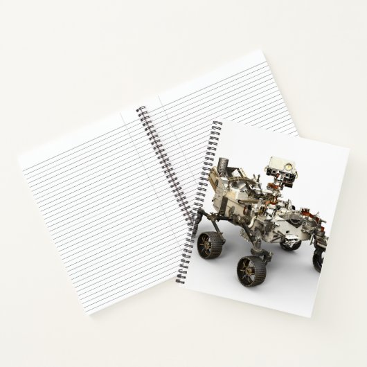 Mars durchhalten sich auf weißem Hintergrund. Notizblock (Innenseite)