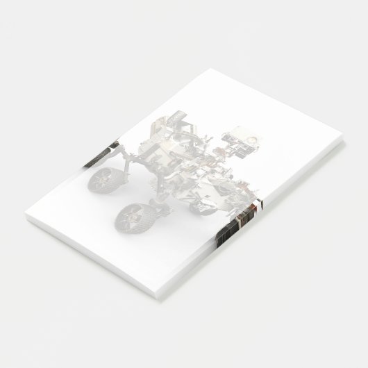 Mars durchhalten sich auf weißem Hintergrund. Post-it Klebezettel (angewinkelt)