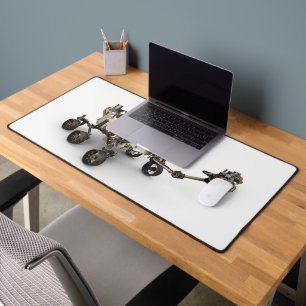 Mars durchhalten sich auf weißem Hintergrund. Schreibtischunterlage