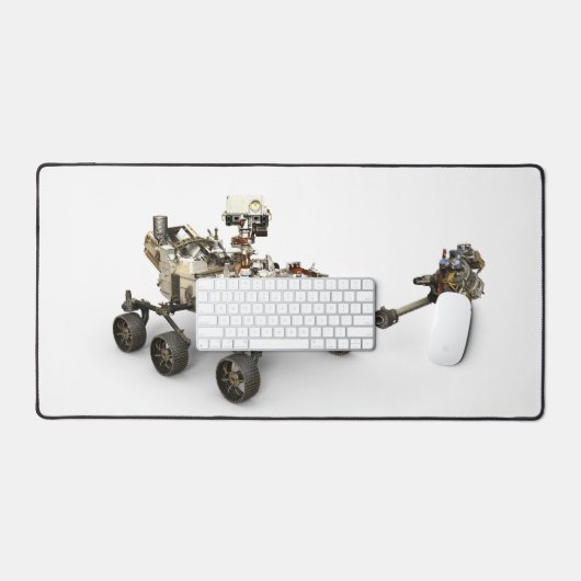 Mars durchhalten sich auf weißem Hintergrund. Schreibtischunterlage (Tastatur & Maus)