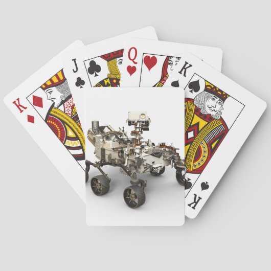 Mars durchhalten sich auf weißem Hintergrund. Spielkarten (Rückseite)