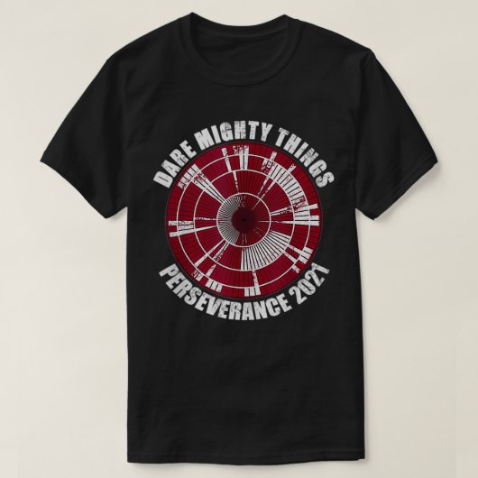 Mars Durchhaltevermögen Rover 2020 Mars Lan T-Shirt (Design vorne)