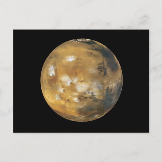 Mars! Ein schönes Bild aus dem All. NASA Postkarte (Vorderseite)