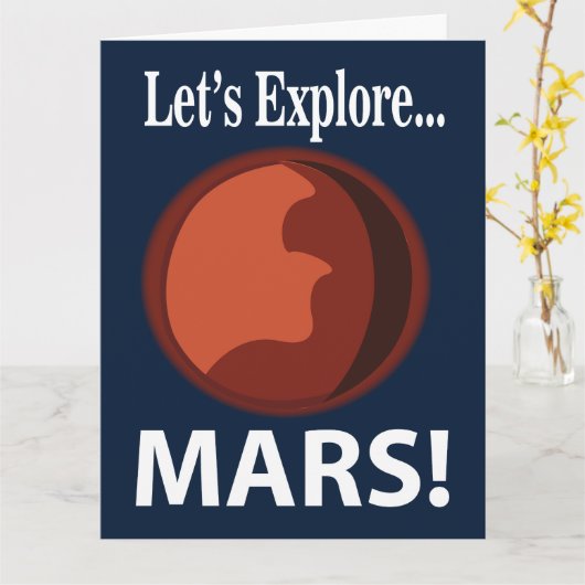 Mars entdecken Mars Karte (Gelbe Blume)