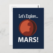 Mars entdecken Mars Postkarte (Vorne/Hinten)