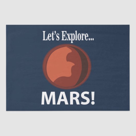 Mars entdecken Mars Seidenpapier (Vorderseite)