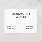 Mars entdecken Mars Visitenkarte (Rückseite)