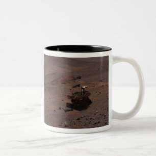 Mars-Erforschungs-Vagabund-Geist Zweifarbige Tasse