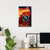 MARS EXPLOREN WOLLTE NASA Rekrutierungspropaganda Poster (Heimbüro)